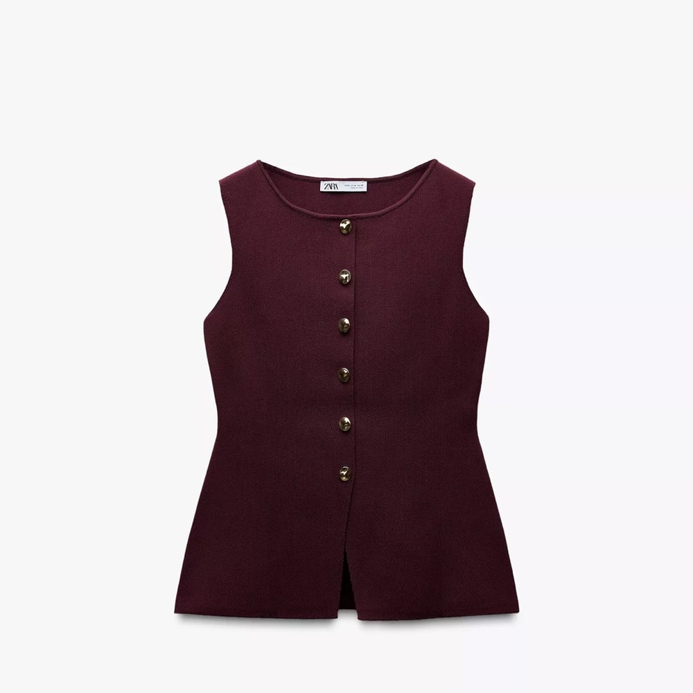 Knitted vest top